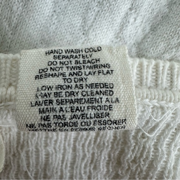 Anthropologie Moth Open Front Cardigan Sweater Cream Black Dot Small Long Sleeve - Picture 7 of 7